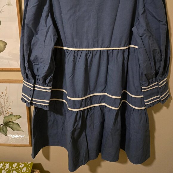 2X Womens blue & white dress - Picture 9 of 10